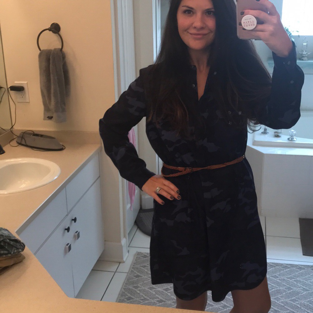 Blue camo dress